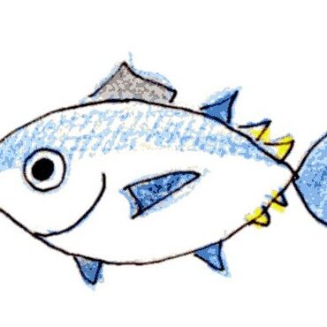 ツナカンイラスト(マグロ君)001